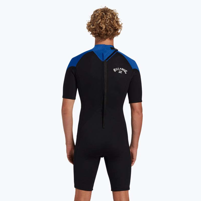Pianka do pływania męska Billabong 2 mm Foil Back Zip Spring mid blue 4