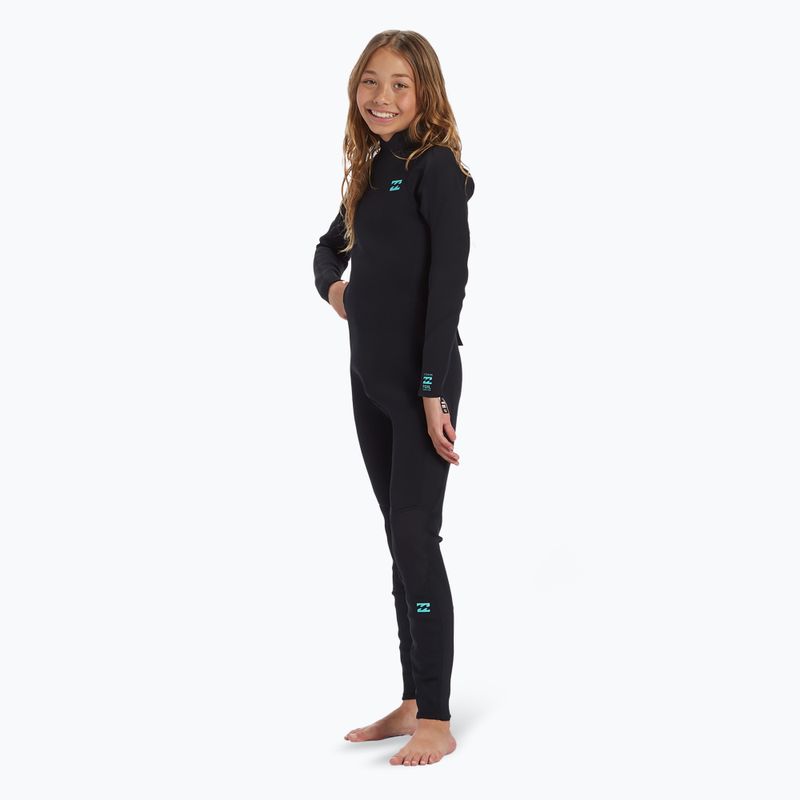 Pianka do pływania dziecięca Billabong 3/2 mm Foil Back Zip black 3