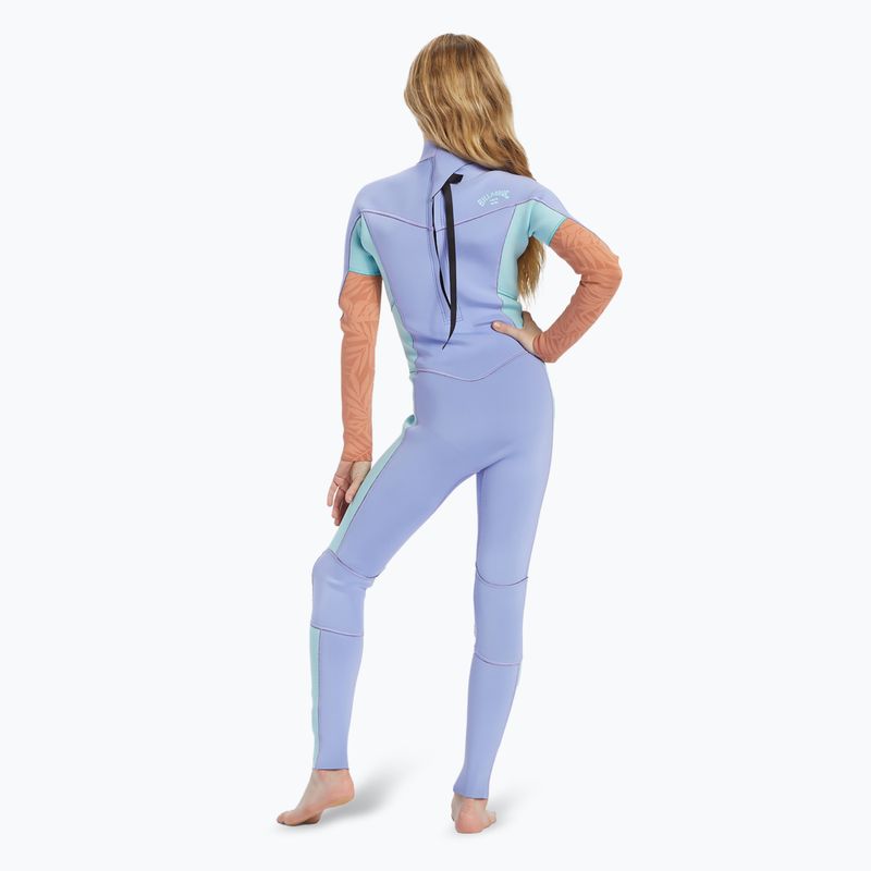 Pianka do pływania dziecięca Billabong 3/2 mm Foil Back Zip cosmic blue 3