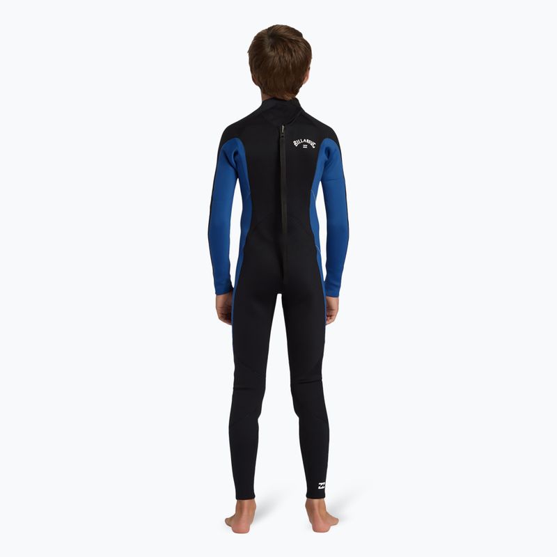 Pianka do pływania dziecięca Billabong 3/2 mm Foil Back Zip mid blue 2