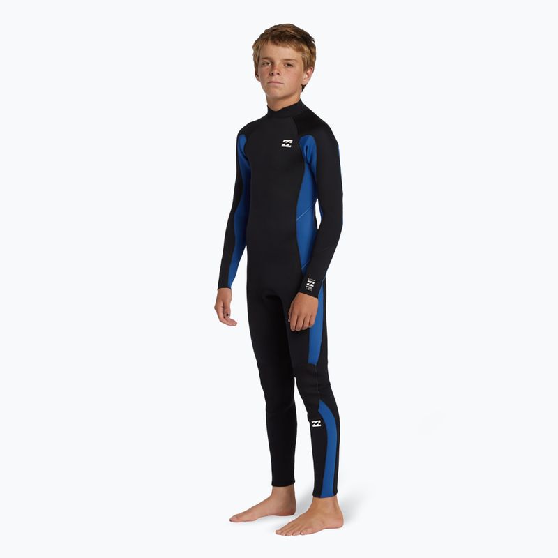 Pianka do pływania dziecięca Billabong 3/2 mm Foil Back Zip mid blue 3