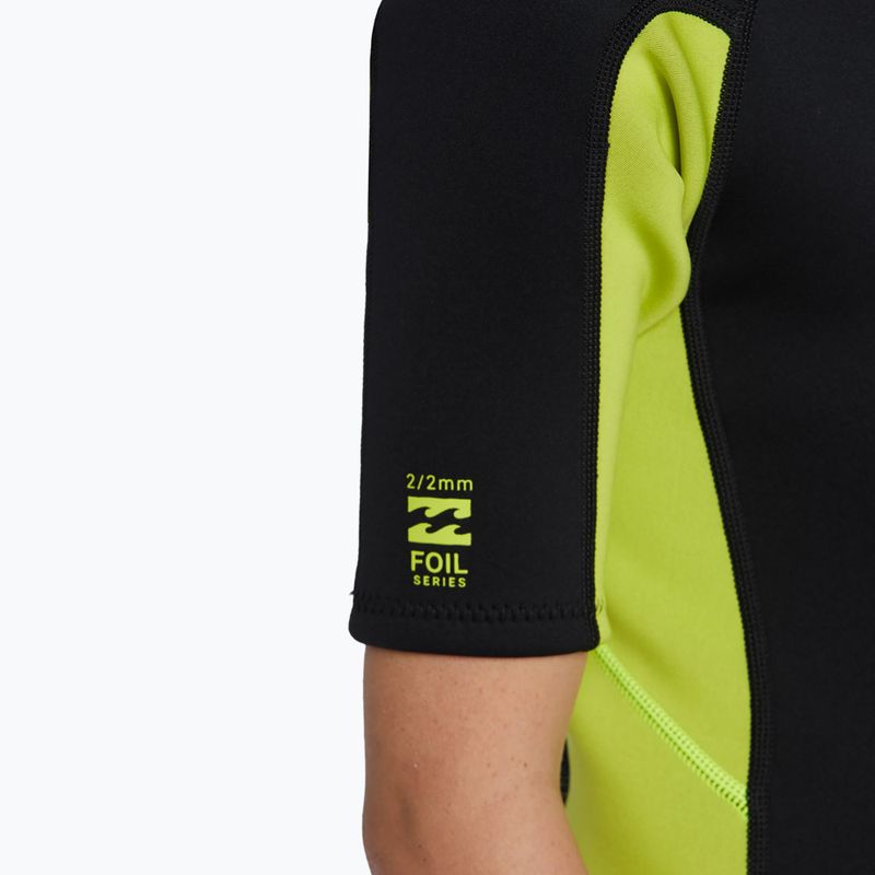 Pianka do pływania dziecięca Billabong 2 mm Foil BZ Spring fluro lime 7