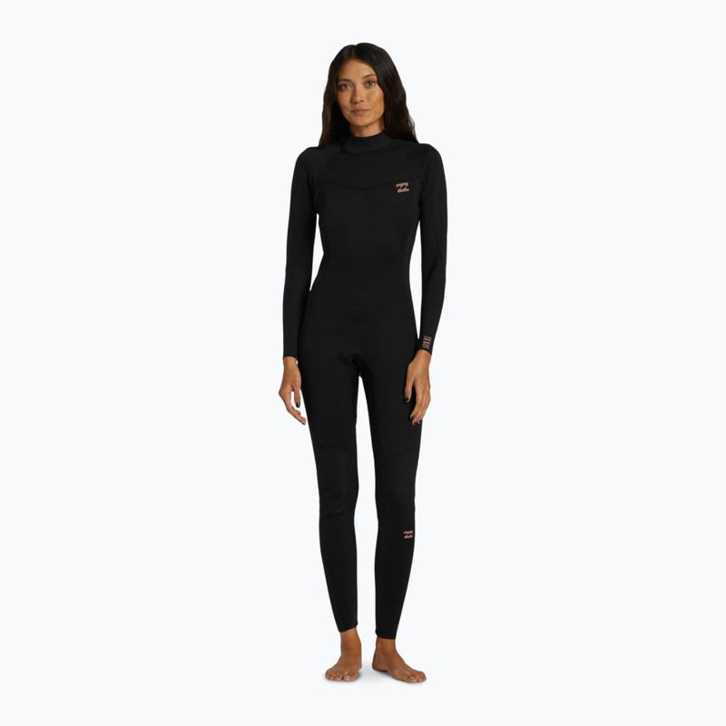 Pianka do pływania damska Billabong 4/3 mm Foil Back Zip GBS black