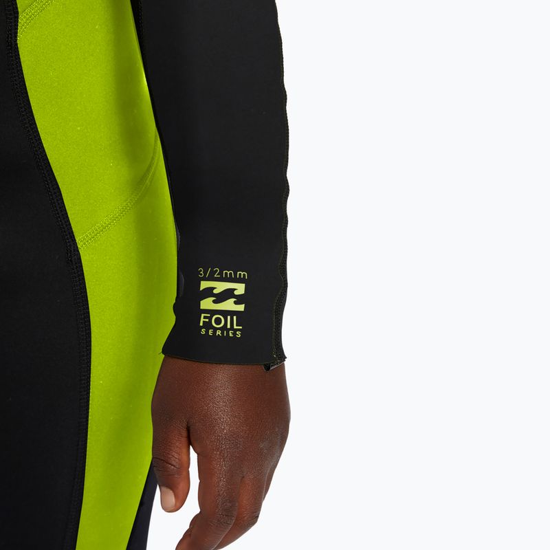 Pianka do pływania dziecięca Billabong 3/2mm Toddler Foil Back Zip fluro lime 4