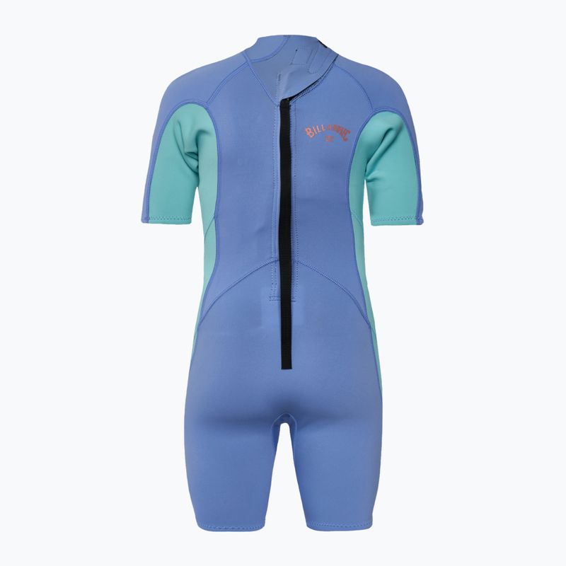 Pianka do pływania dziecięca Billabong 2/2 mm Foil Back Zip Spring cosmic blue 2