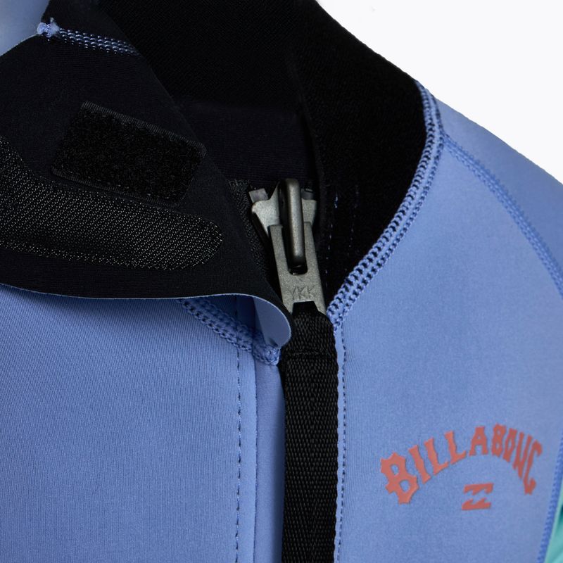 Pianka do pływania dziecięca Billabong 2/2 mm Foil Back Zip Spring cosmic blue 3