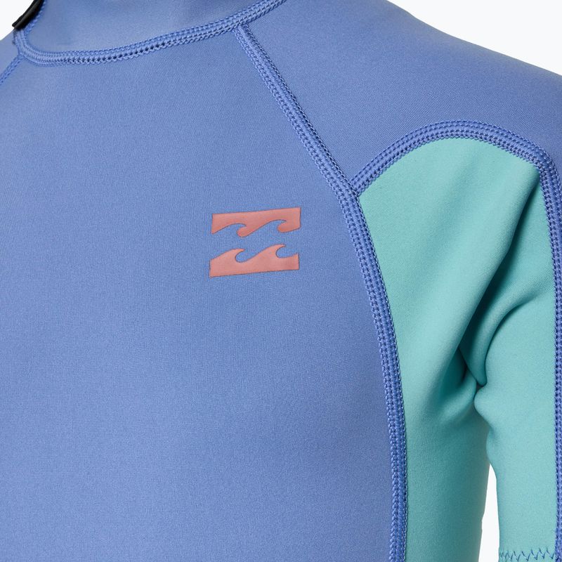 Pianka do pływania dziecięca Billabong 2/2 mm Foil Back Zip Spring cosmic blue 4