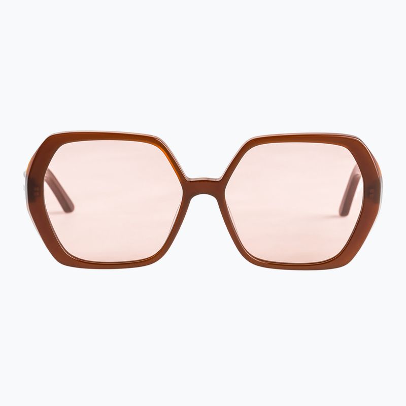 Okulary przeciwsłoneczne damskie ROXY Moraira shiny root beer/pink 2