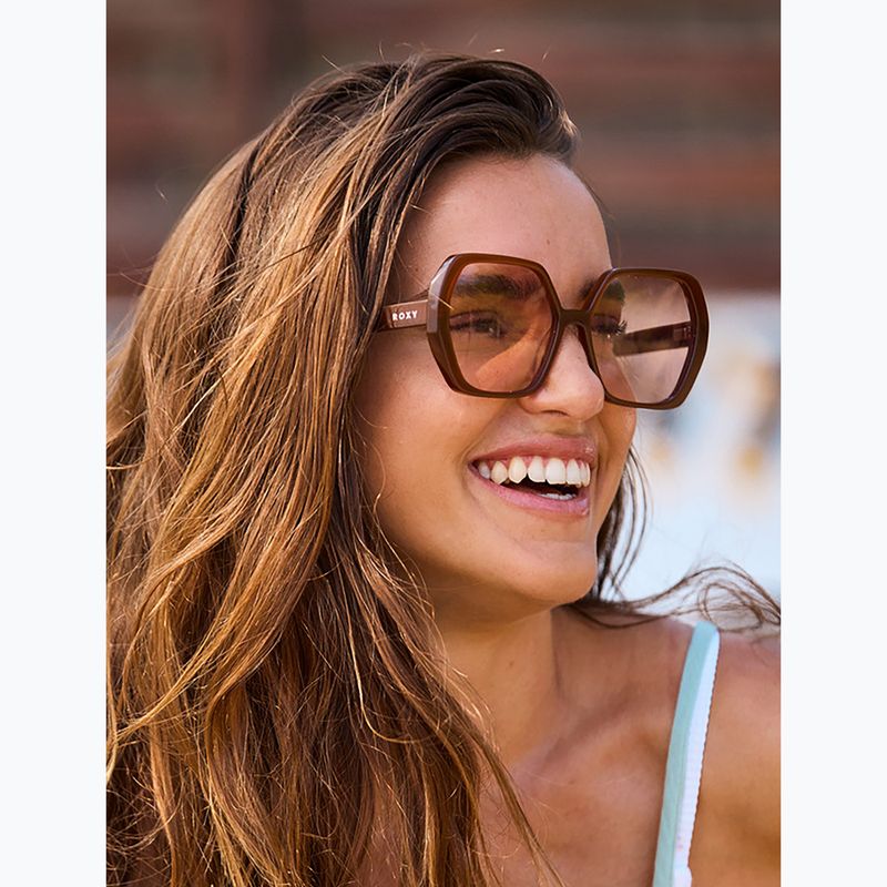 Okulary przeciwsłoneczne damskie ROXY Moraira shiny root beer/pink 5
