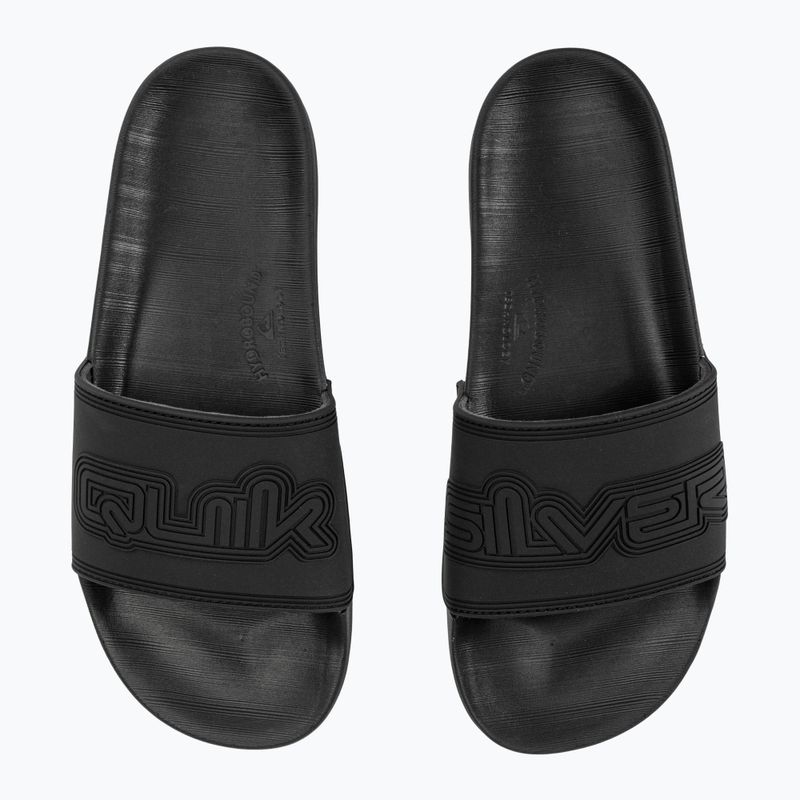 Klapki męskie Quiksilver Rivi Wordmark Slide II black 4 8