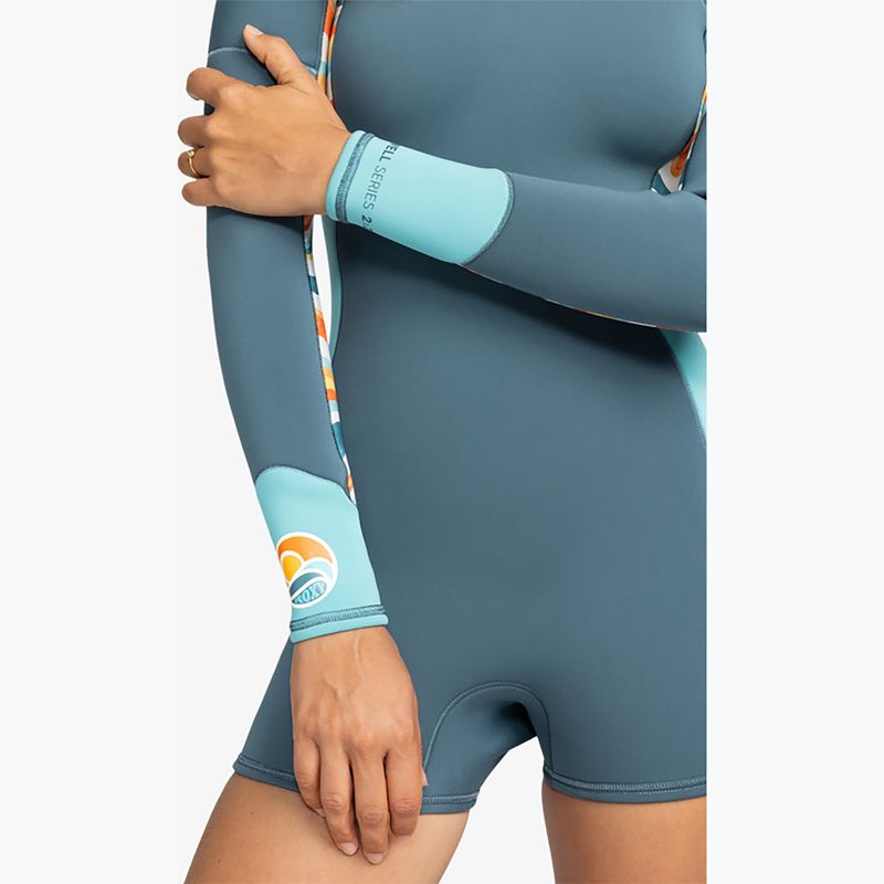 Pianka do pływania damska ROXY 2 mm Swell Series Back Zip Springsuit Qlock starglazer 6