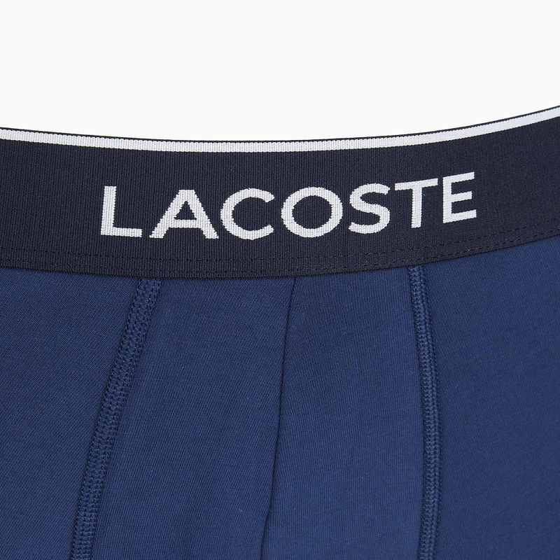 Bokserki Lacoste 5H3389 W64 3 pary navy blue/red methylene 4