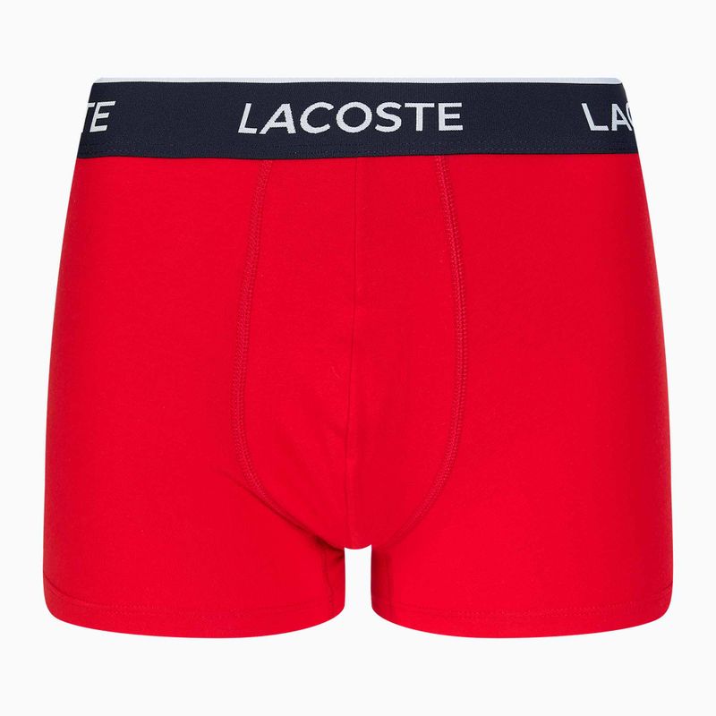 Bokserki Lacoste 5H3389 W64 3 pary navy blue/red methylene 5
