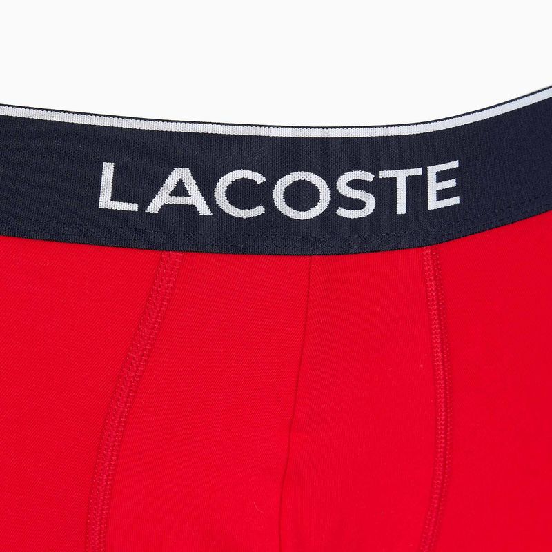 Bokserki Lacoste 5H3389 W64 3 pary navy blue/red methylene 7