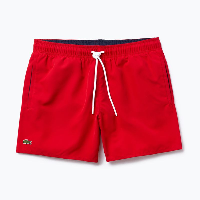 Szorty kąpielowe męskie Lacoste MH6270 red/navy blue
