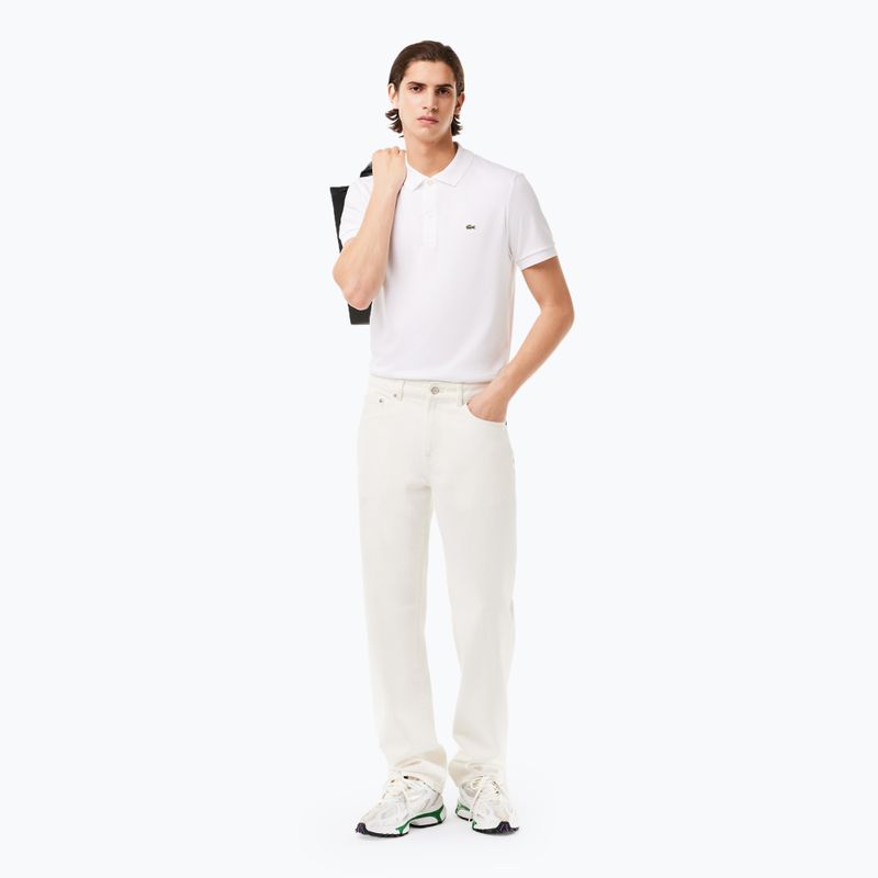 Koszulka polo męska Lacoste DH2050 white 3