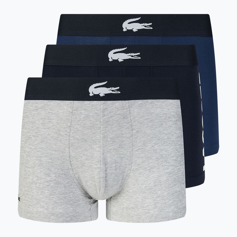 Bokserki Lacoste 5H1803 3 pary navy blue/white/silver china