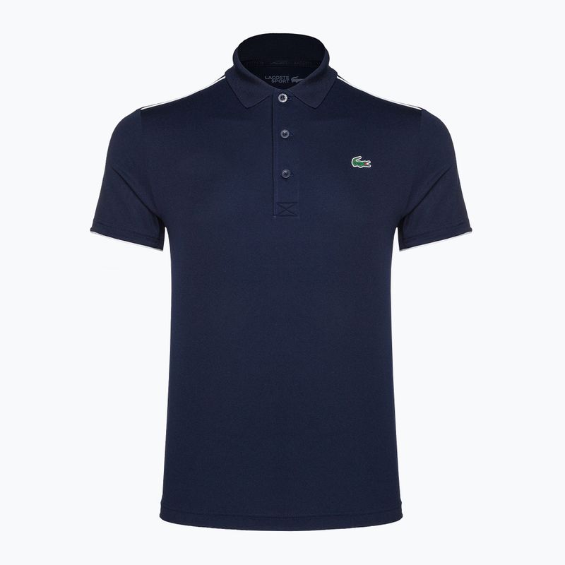 Koszulka polo męska Lacoste DH2094 navy blue/white