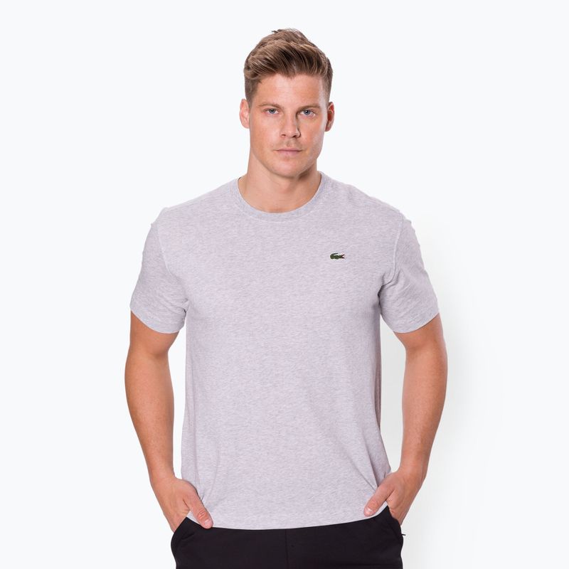 Koszulka męska Lacoste TH7618 silver chine 2