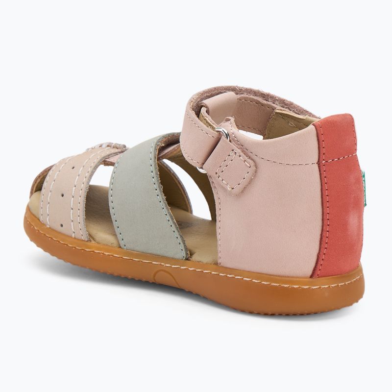 Sandały dziecięce Kickers Kick Bazar light pink/multicolor 3