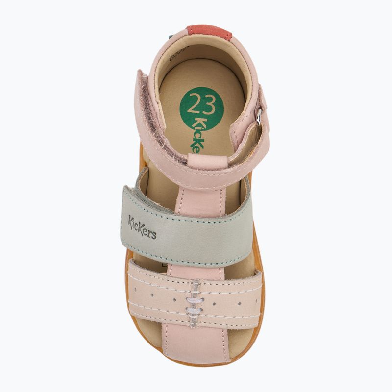 Sandały dziecięce Kickers Kick Bazar light pink/multicolor 5