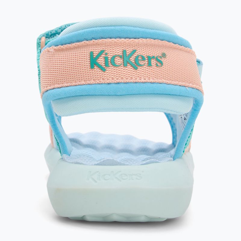 Sandały dziecięce Kickers Kickjune blue/coral pink/green 6