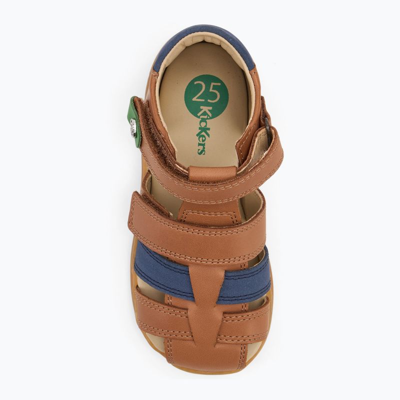 Sandały dziecięce Kickers Kick Pod camel/navy 5