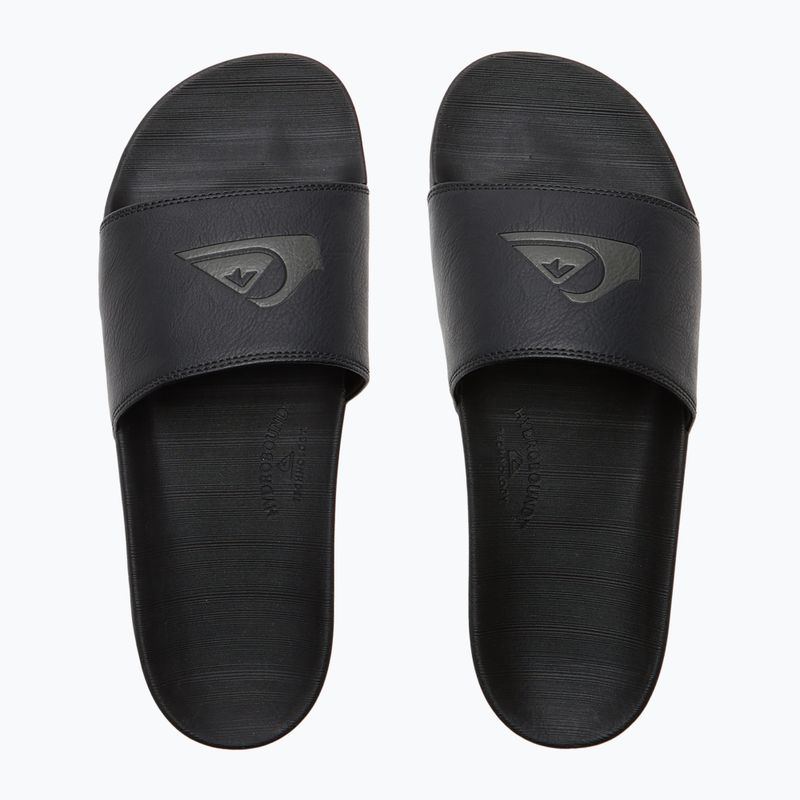 Klapki męskie Quiksilver Rivi Nubuck Slide black 1 4