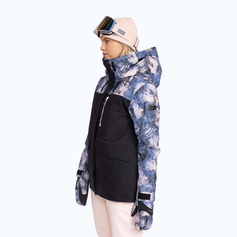 Kurtka snowboardowa damska ROXY Dawnrae Parka wild wind darknight 4