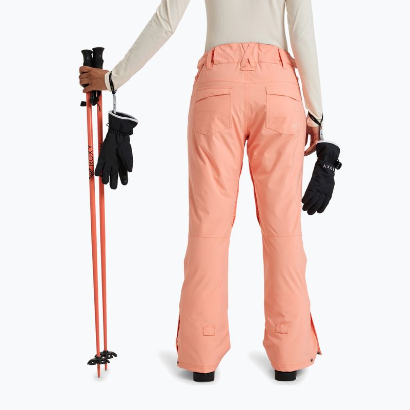 Spodnie snowboardowe damskie ROXY Backyard peach pink 3