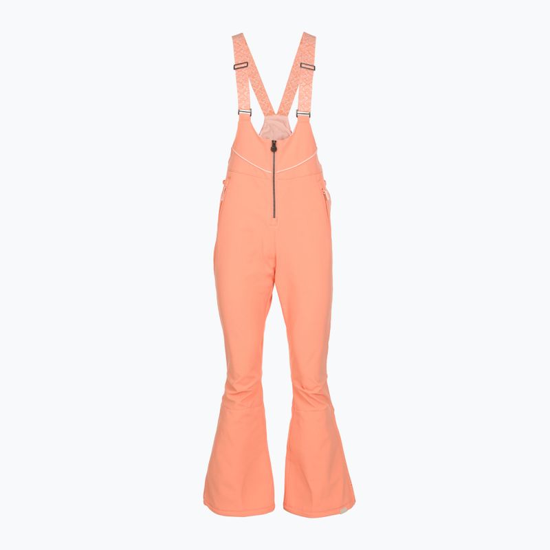 Spodnie snowboardowe damskie ROXY Summit Bib peach pink 7
