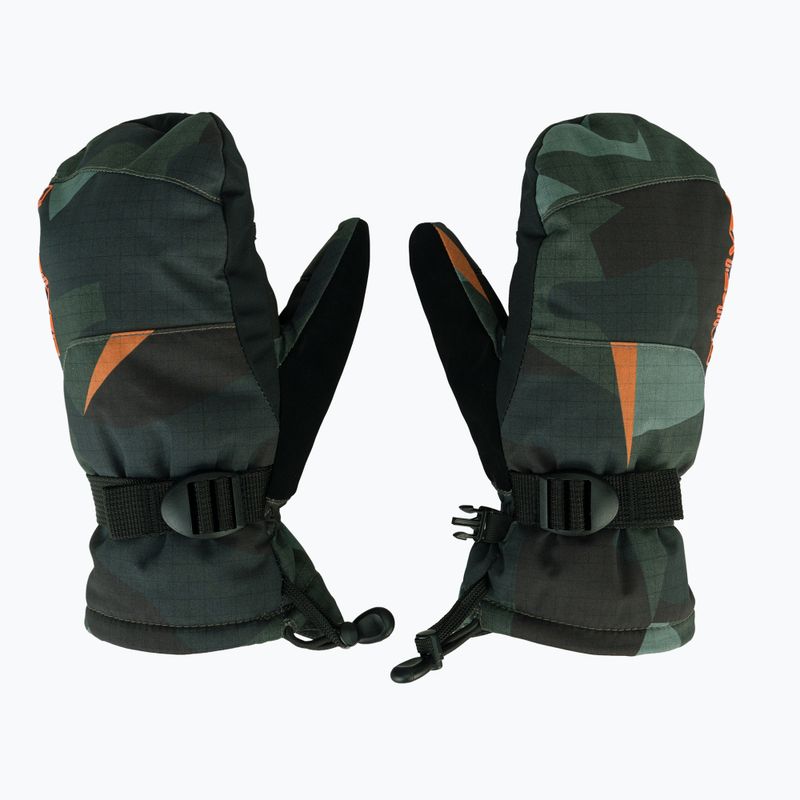 Rękawice snowboardowe dziecięce Quiksilver Mission Mitt puzzle camo sea spray 2