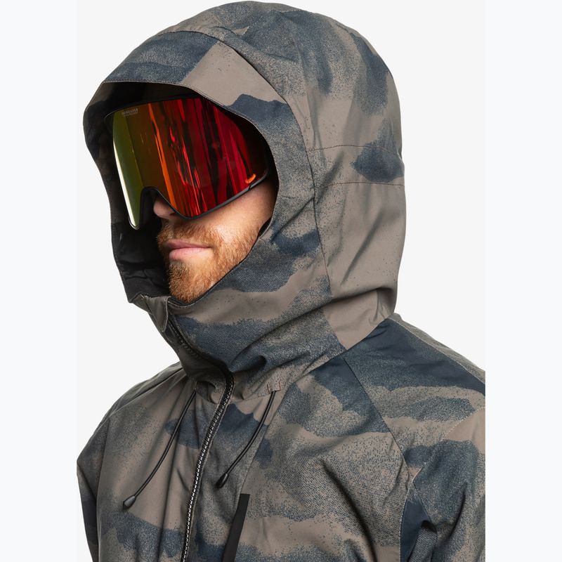 Kurtka snowboardowa męska Quiksilver Mission Printed Block mountain spray canteen 4