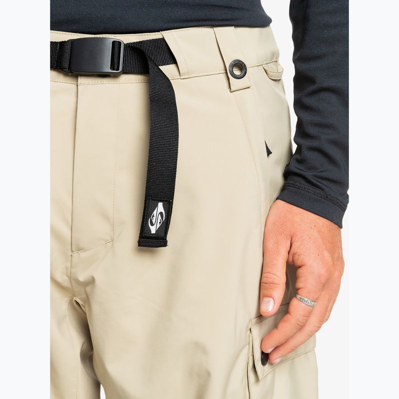Spodnie snowboardowe męskie Quiksilver Snow Down Cargo twill 4