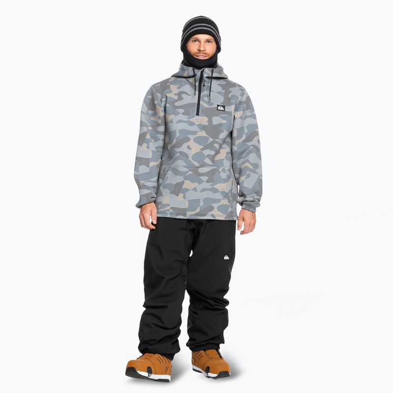 Bluza snowboardowa męska Quiksilver Shredder Hoodie puzzle camo ice flow 2