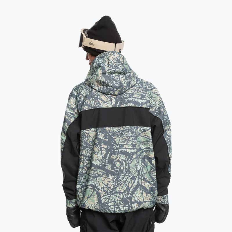 Kurtka snowboardowa męska Quiksilver High Altitude 20K woodland abstract sea spray 2