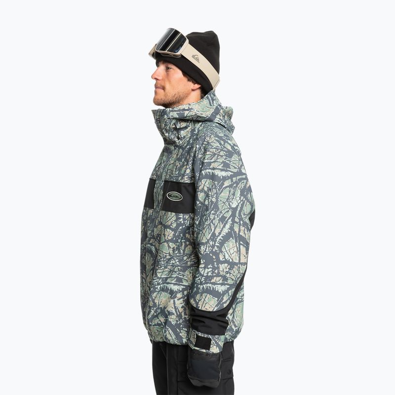 Kurtka snowboardowa męska Quiksilver High Altitude 20K woodland abstract sea spray 3
