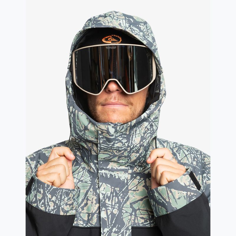 Kurtka snowboardowa męska Quiksilver High Altitude 20K woodland abstract sea spray 4
