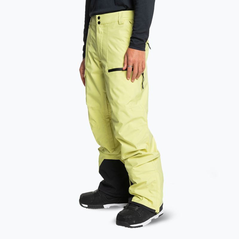 Spodnie snowboardowe męskie Quiksilver Utility celery green 4