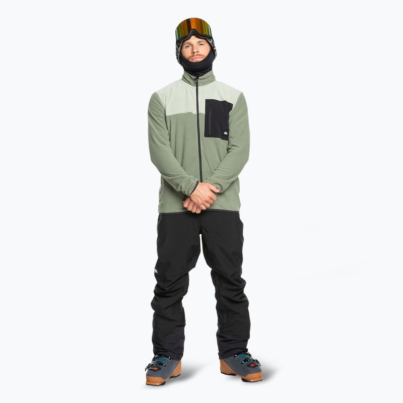 Bluza snowboardowa męska Quiksilver Aker Full Zip Fleece sea spray 2