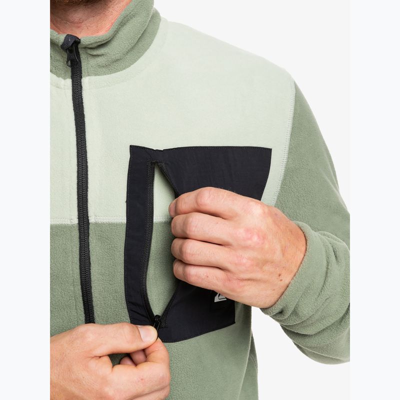 Bluza snowboardowa męska Quiksilver Aker Full Zip Fleece sea spray 6