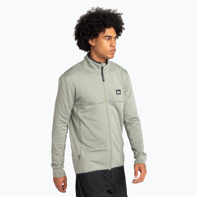 Bluza snowboardowa męska Quiksilver Steep Point Full Zip Fleece sea spray 4