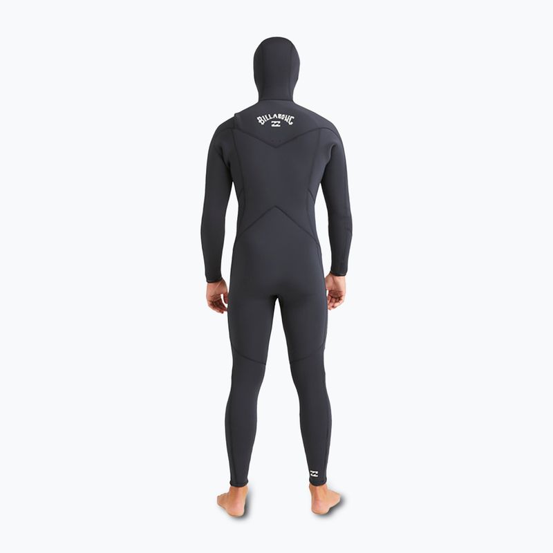 Pianka do pływania męska Billabong 5/4 mm Absolute Natural Chest Zip Hooded black 4
