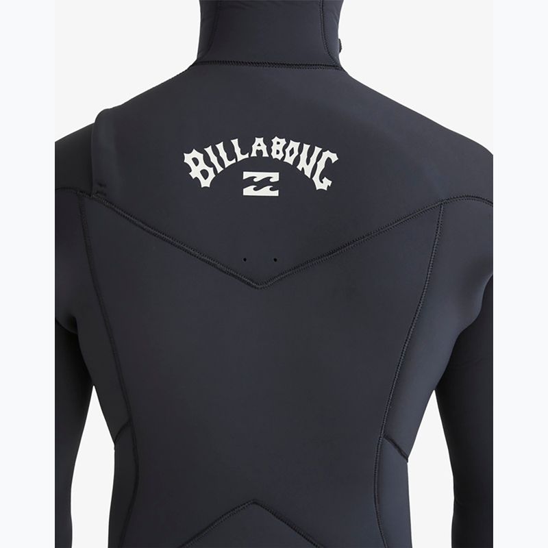 Pianka do pływania męska Billabong 5/4 mm Absolute Natural Chest Zip Hooded black 7