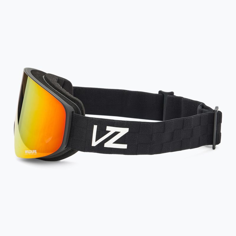 Gogle snowboardowe VonZipper Encore black satin/wildlife fire chrome 4