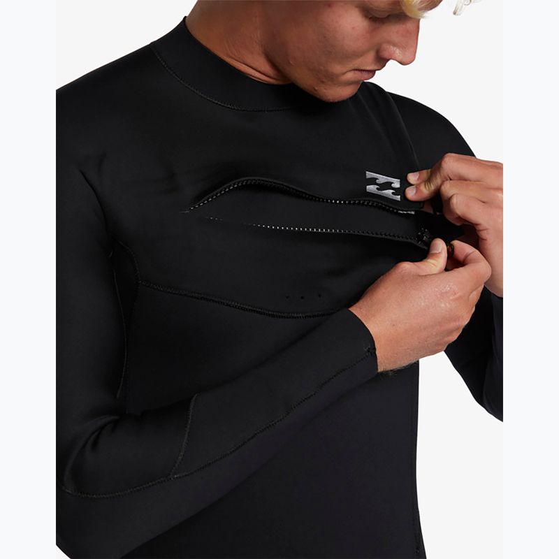 Pianka do pływania męska Billabong 5/4 mm Foil Chest Zip GBS black 4