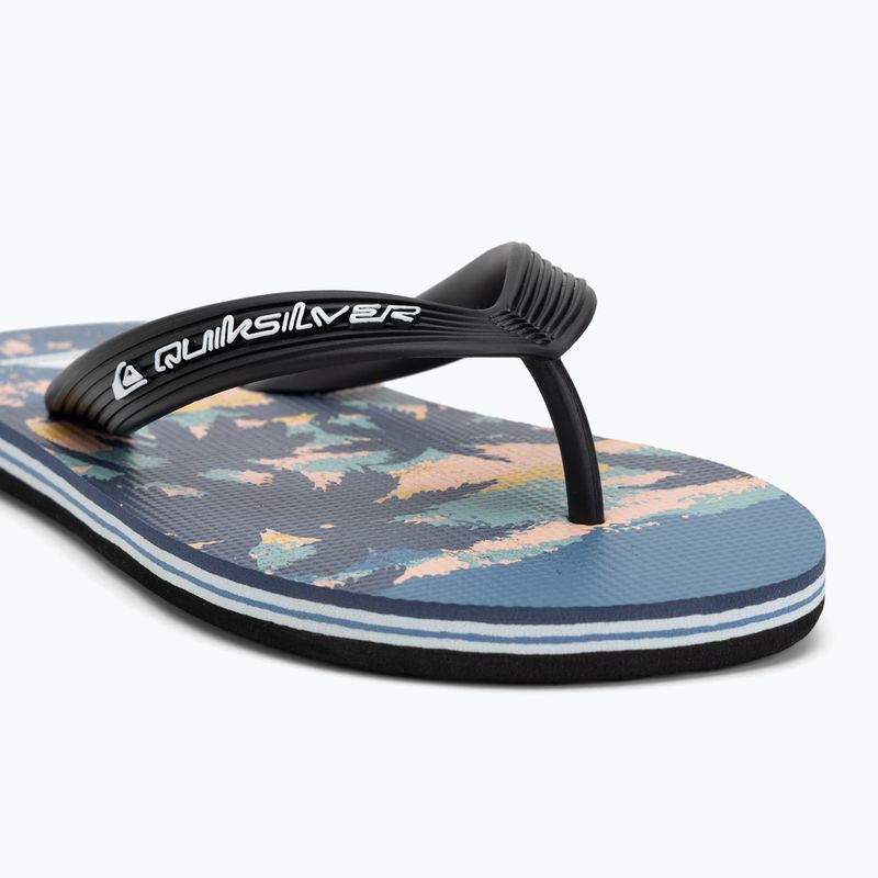Japonki dziecięce Quiksilver Molokai Art 25 Youth fiery coronet blue tropicamo 7