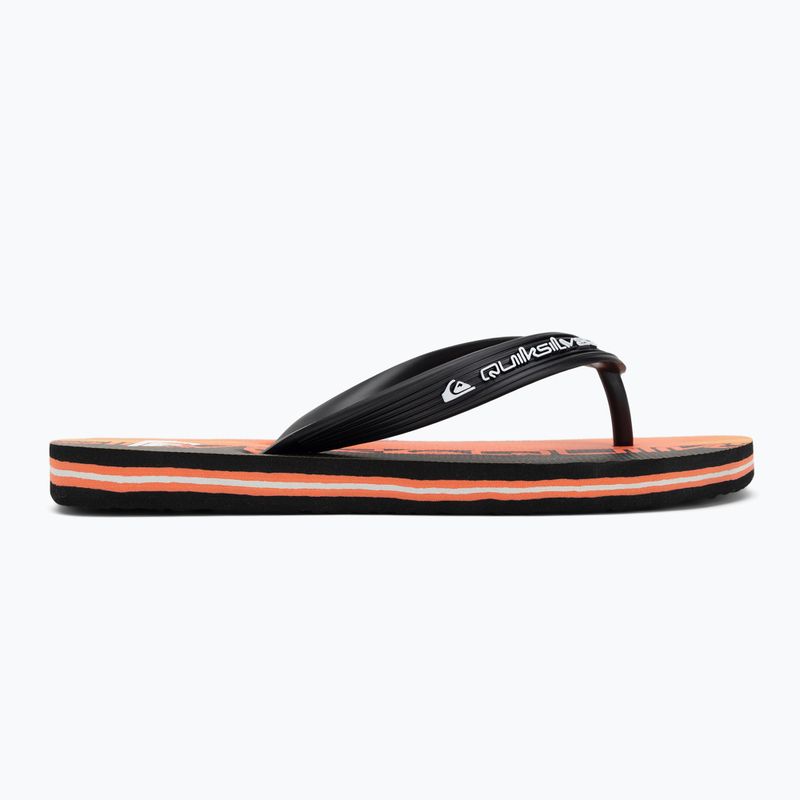 Japonki dziecięce Quiksilver Molokai Art 25 Youth fiery coral wordblock 2