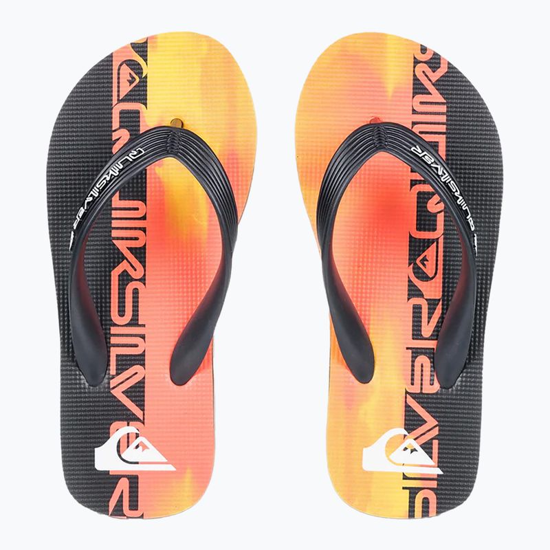 Japonki dziecięce Quiksilver Molokai Art 25 Youth fiery coral wordblock 2