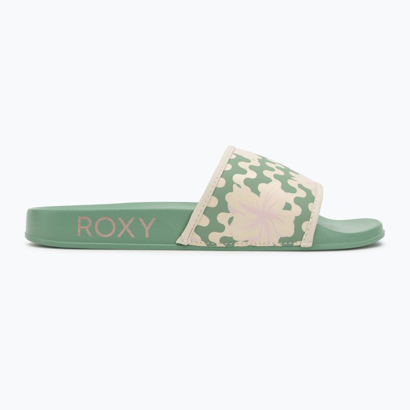 Klapki damskie ROXY Slippy IV sage 2